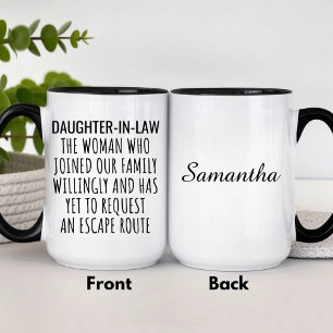 Mug Belle-fille personnalisée drôle
