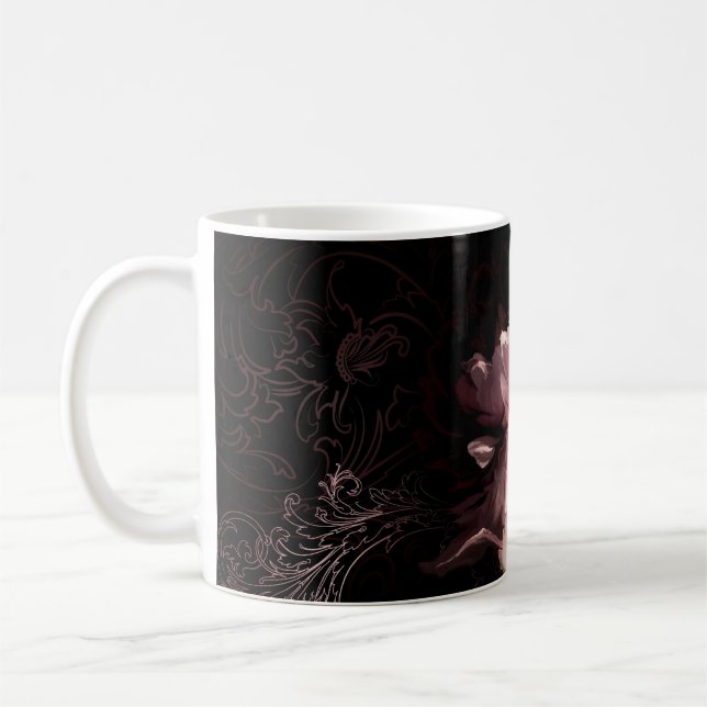 Mug Belle fleur de pivoine (Gauche)