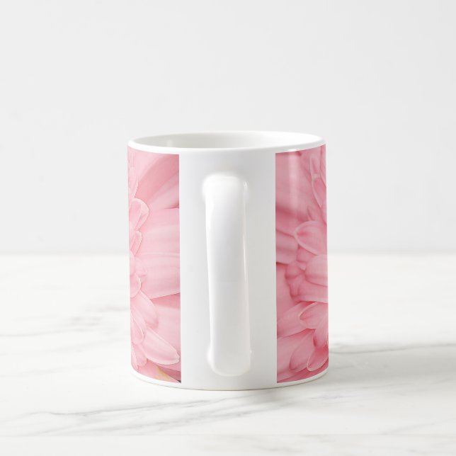 Mug Belle fleur de zinnia rose (Poignée)
