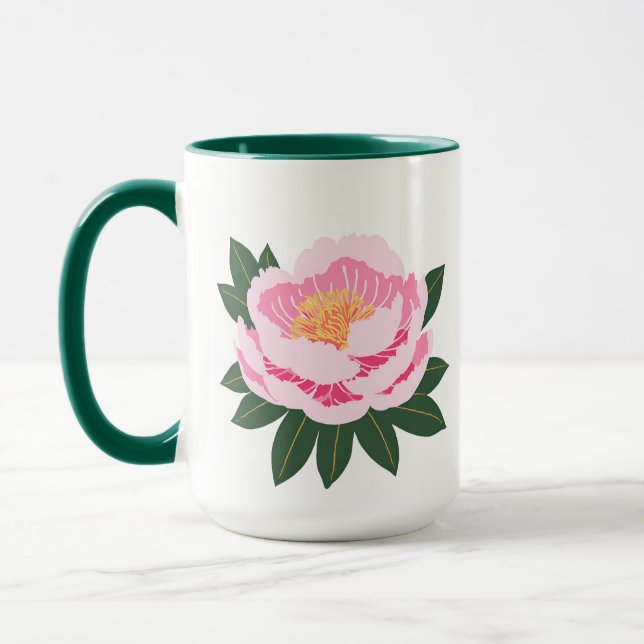Mug Belle Fleur rose (Gauche)