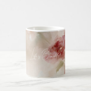 Mug Belle Fleur Rouge Florale
