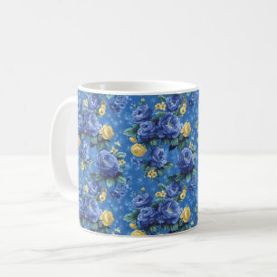 Mug Belle Fleurs Fille Bleue Printemps Romantique