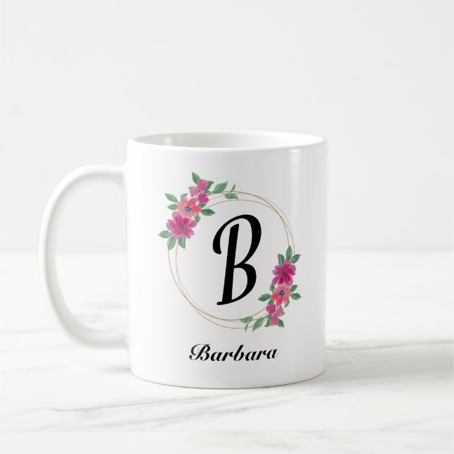 Mug Belle Fleurs Filles colorées de printemps romantiq (Gauche)