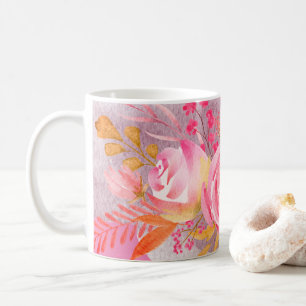 Mug Belle florale rose