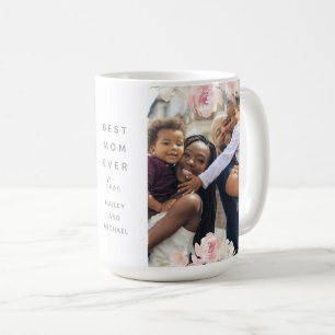 Mug Belle Florale rose Meilleure Maman Jamais Deux Pho