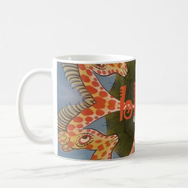 Mug Belle Giraffe colorée extraordinaire africaine vie (Gauche)