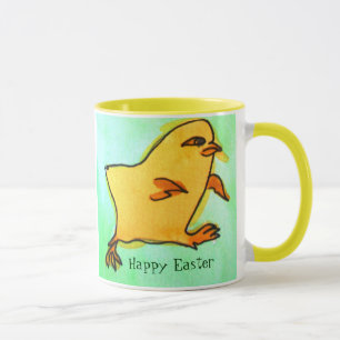Mug Belle hanche Retro de poussette de Pâques illustra