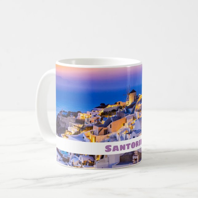 Mug Belle île Santorin (Devant gauche)