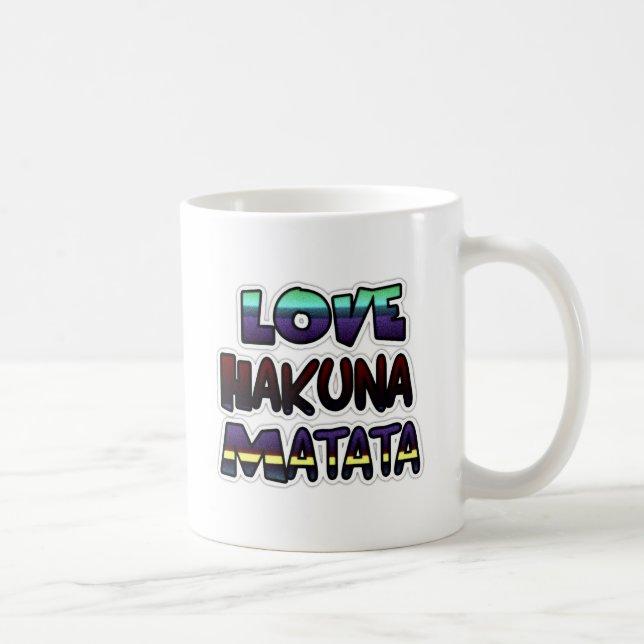 Mug Belle impression d'art Hakuna Matata (Droite)