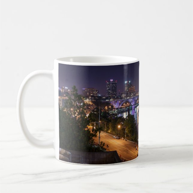 Mug Belle Knoxville Tennessee Panoramique Skyline (Gauche)