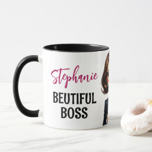 Mug Belle Lady Boss avec citation