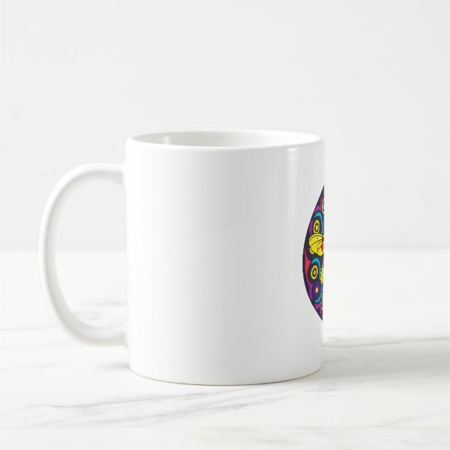 Mug Belle libellule, colorée et ornée (Gauche)