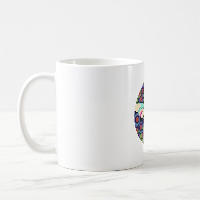 Mug Belle libellule, colorée et ornée (Gauche)