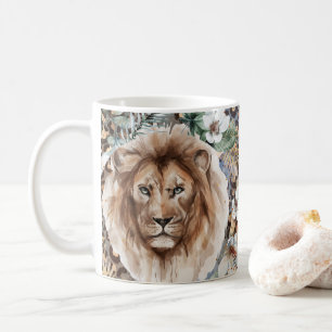 Mug Belle Lions Chats Jungle Safari Café Mug, Coupe