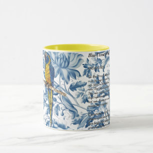 Mug Belle Macaw Peinte à la main en voie de disparitio