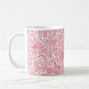 Mug Belle main rose dessinée Dessin floral