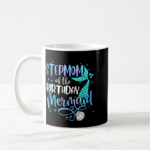 Mug Belle-mère de la famille de sirène d'anniversaire