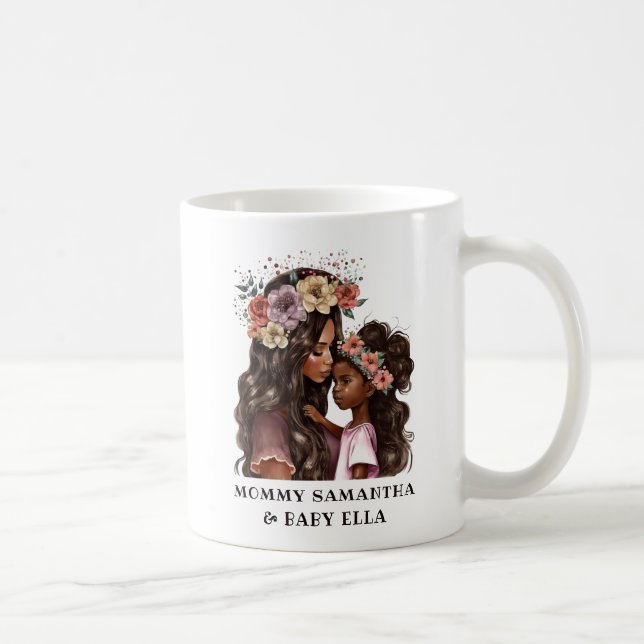 Mug Belle mère et fille noire (2) (Droite)