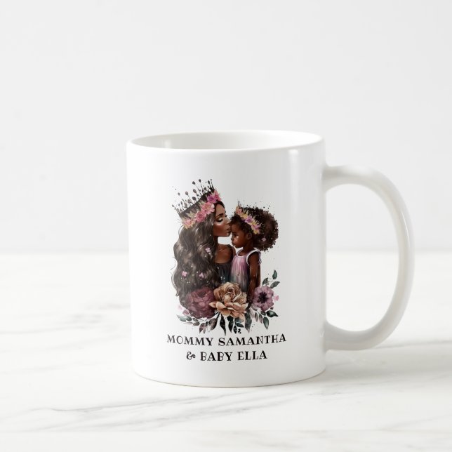 Mug Belle mère et fille noire (3) (Droite)