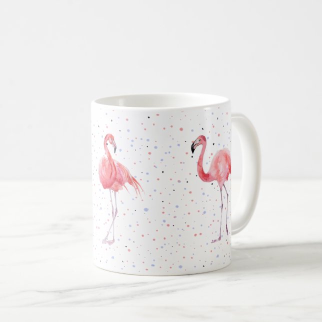 Mug Belle motif de flamants roses (Devant droit)