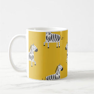 Mug Belle motif sans couture pour enfants avec zèbres