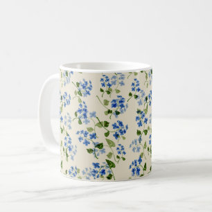 Mug Belle motif sans soudure fleurie oublier-ne pas bl