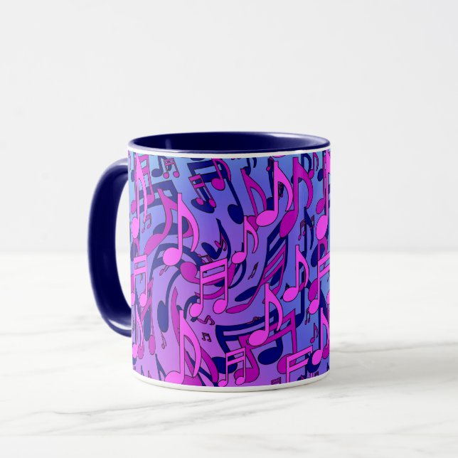Mug Belle Musique Couleur Vif Design Dynamique (Devant gauche)