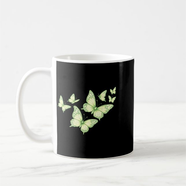 Mug Belle Papillon Papillon Vert Amoureux Femmes (Gauche)