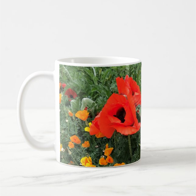Mug Belle Pavot Rouge (Gauche)