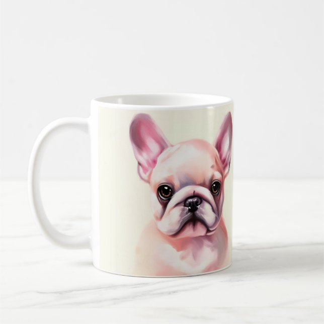 Mug Belle peinture française de bulldog (Gauche)