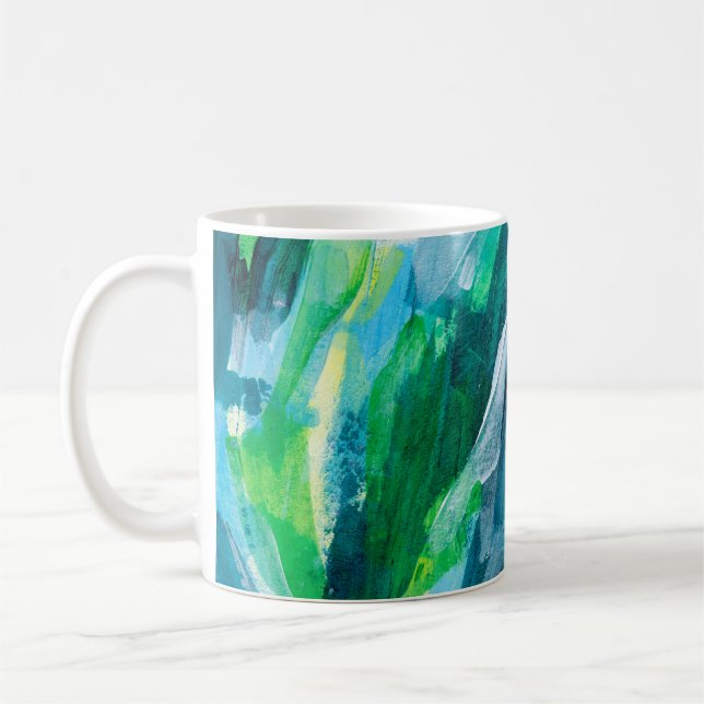 Mug Belle peinture mixte. Painte à main tendance (Gauche)