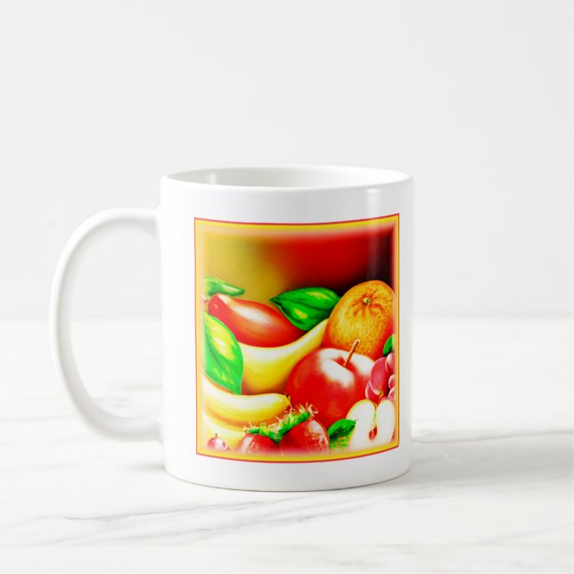 Mug Belle Peinture Tropicale De Fruits. Commandez dès  (Gauche)