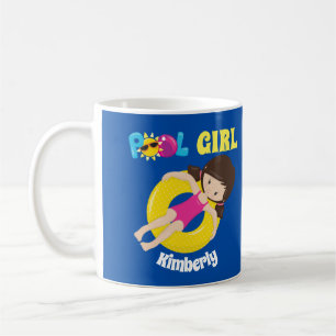 Mug Belle Piscine Fille Baignade Personnalisée Équip