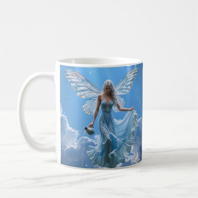 Mug Belle poitrine Aquarius dans les nuages (Gauche)