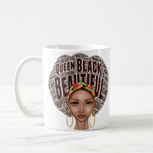 Mug Belle Reine noire forte Afrocentrique