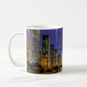Mug Belle rivière Chicago à Sunset, Illinois