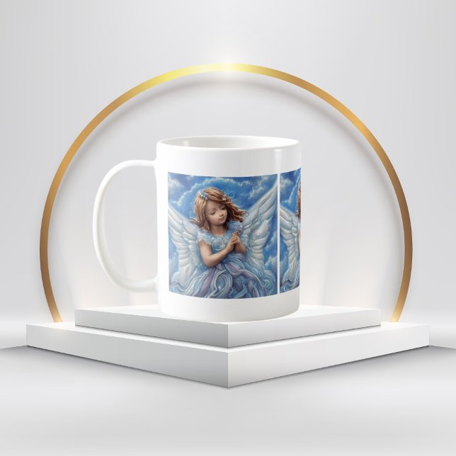 Mug belle robe Angel bleu et ailes (Créateur téléchargé)