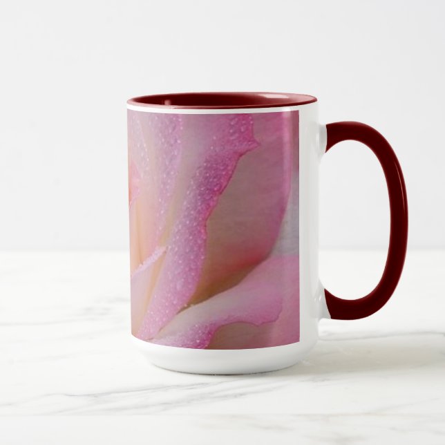 Mug belle rose rose (Droite)