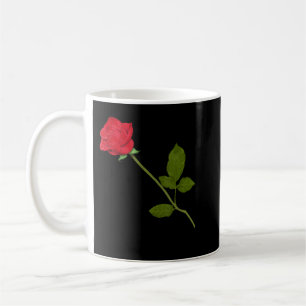 Mug Belle Rose Rouge simple Graphique