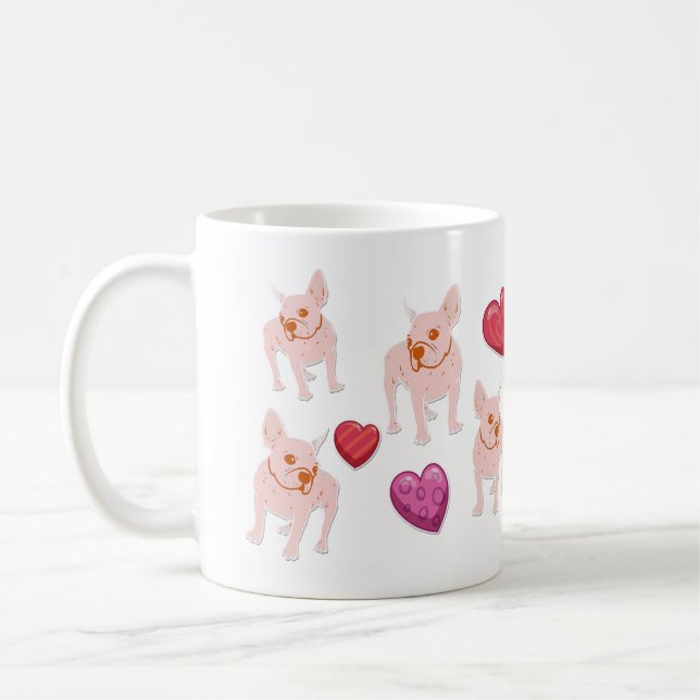 Mug Belle Saint-Valentin Anglais Bulldog Lover Cadeau (Gauche)