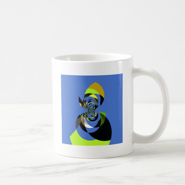 Mug Belle silhouette féminine colorée illustrations (Droite)