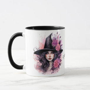 Mug Belle sorcière Halloween personnalisée