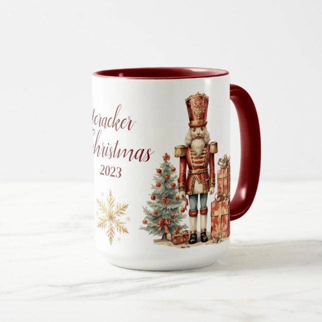 Mug Belle Sublimation de Nutcracker personnalisée (Devant droit)