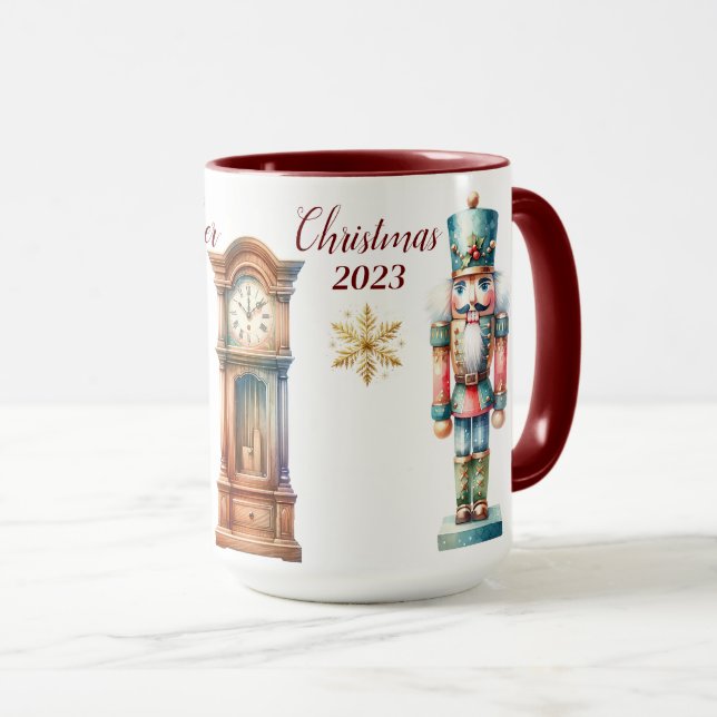 Mug Belle Sublimation de Nutcracker personnalisée (Devant droit)