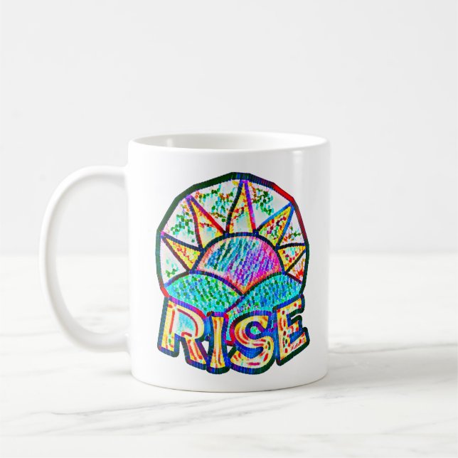 Mug Belle Sun Rise ~ Message de mise en oeuvre (Gauche)