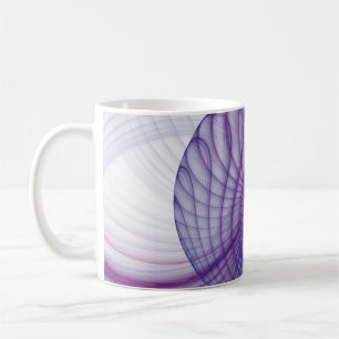 Mug Belle Swing Moderne Art Fractal Abstrait Rose