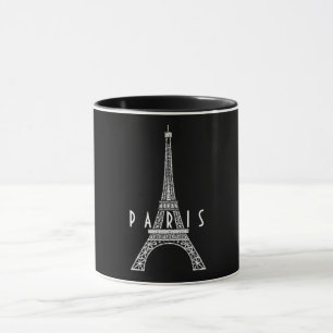 Mug Belle tour blanche France Paris Eiffel