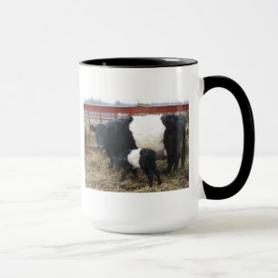 Mug Belle Vache Beltie et veau - Galloway Beltie