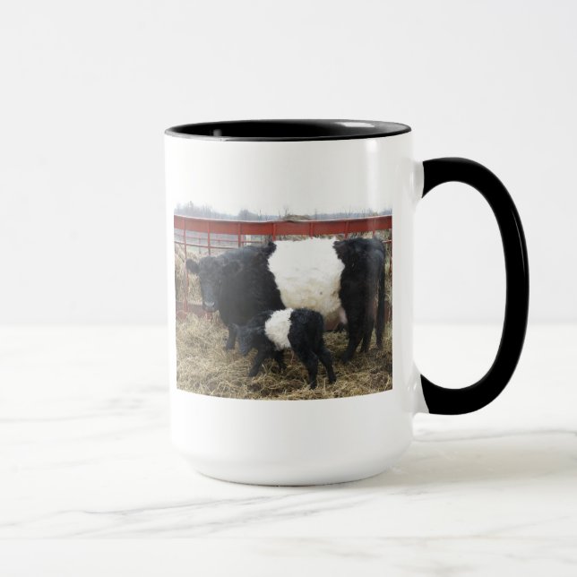 Mug Belle Vache Beltie et veau - Galloway Beltie (Droite)