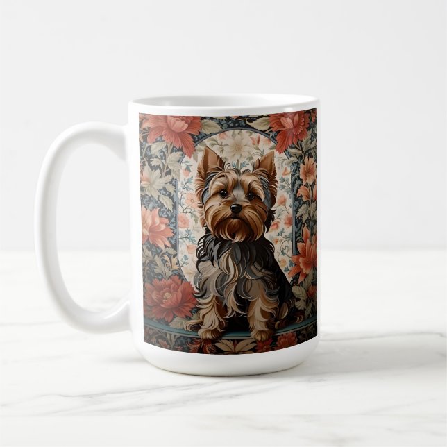 Mug Belle Yorkie | Yorkshire Terrier Portrait (Gauche)